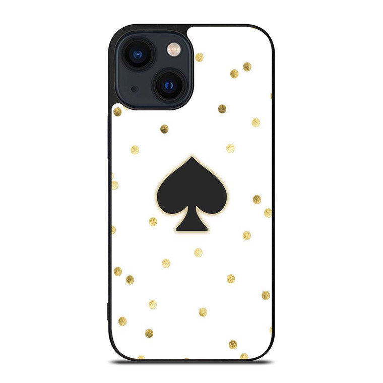 KATE SPADE NEW YORK LOGO GOLD iPhone 14 Plus Case Cover