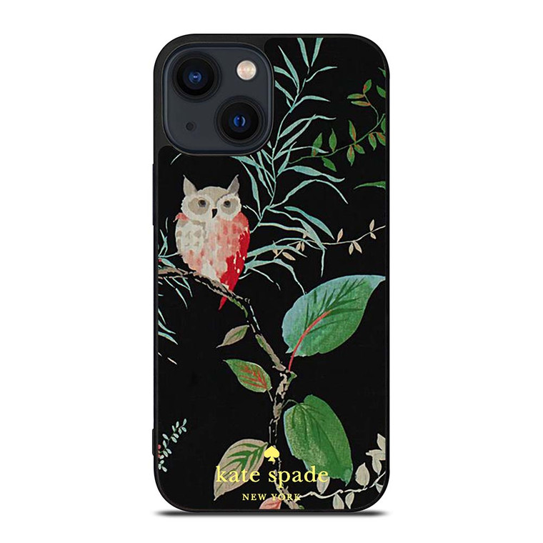 KATE SPADE OWLISH BLACK iPhone 14 Plus Case Cover