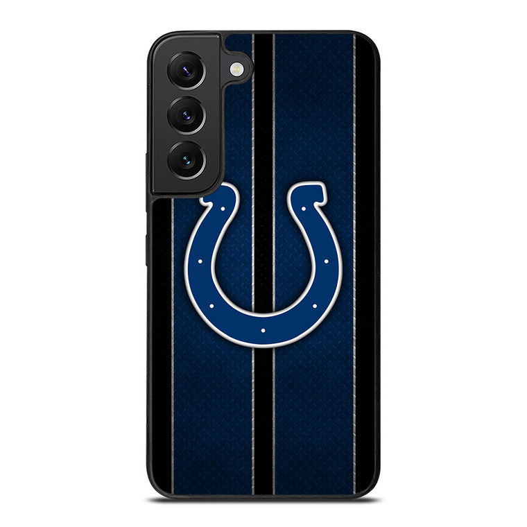 INDIANAPOLIS COLTS NFL METAL STRIPE Samsung Galaxy S22 Plus Case Cover