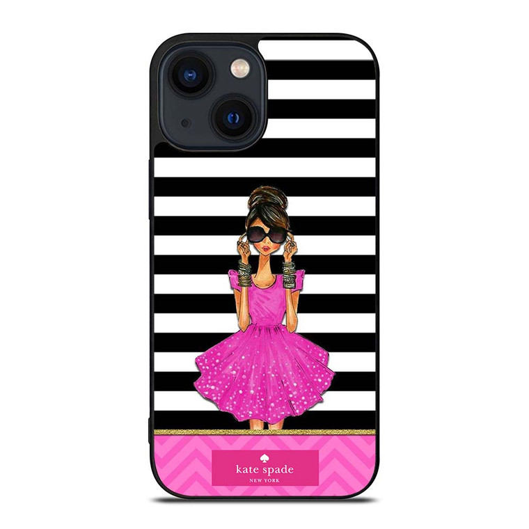KATE SPADE PINK GIRLS iPhone 14 Plus Case Cover