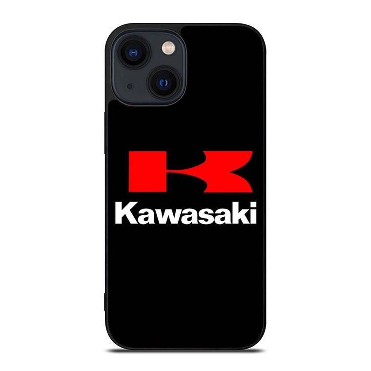 KAWASAKI MOTOR RED LOGO iPhone 14 Plus Case Cover