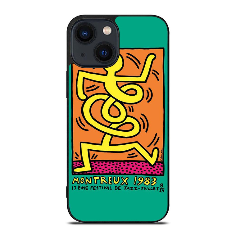 KEITH HARING MONTREUX 1983 iPhone 14 Plus Case Cover