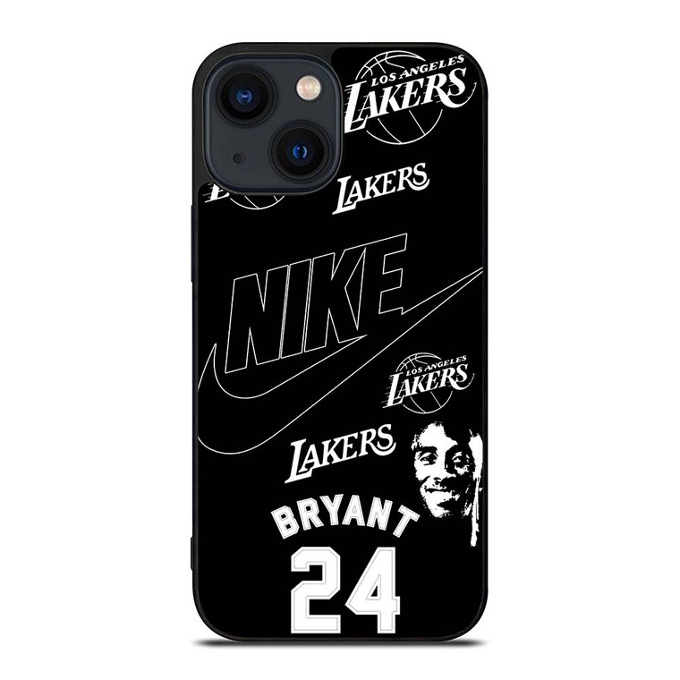 KOBER BRYANT LAKERS NIKE BLACK iPhone 14 Plus Case Cover