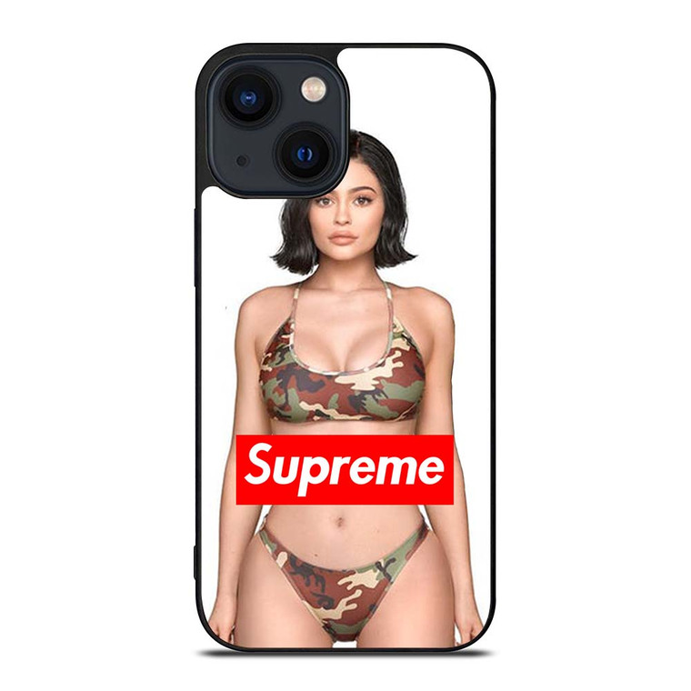 KYLIE JENNER SUPREME CAMO iPhone 14 Plus Case Cover