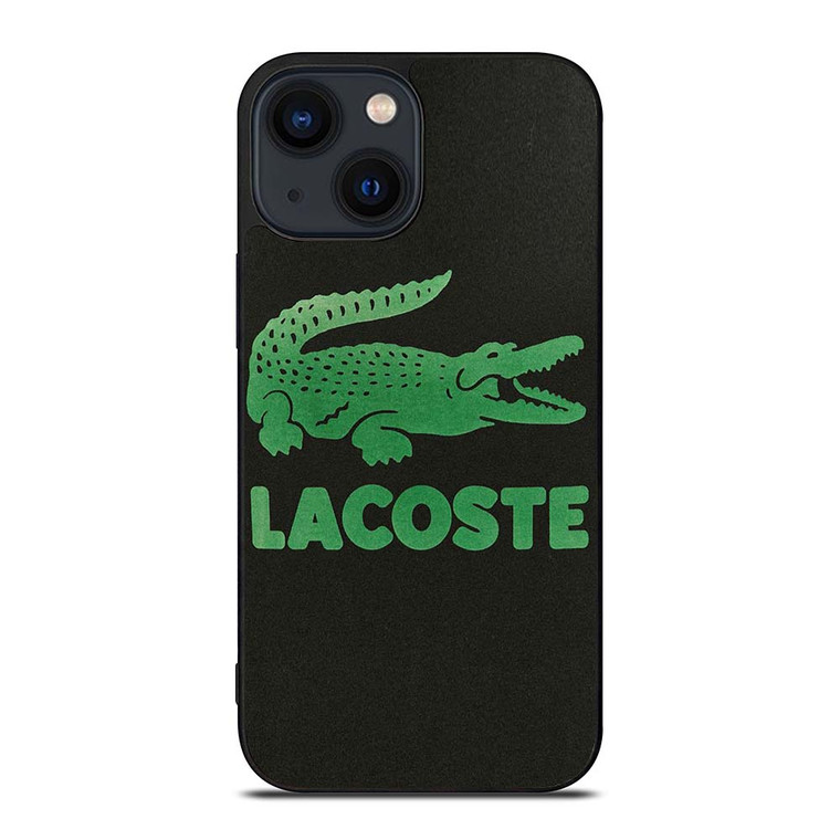 LACOSTE CROCODILE SUEDE iPhone 14 Plus Case Cover LACOSTE CROCODILE SUEDE iPhone 14 Plus Case Cover