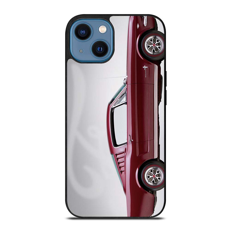 1965 FORD MUSTANG RED CAR iPhone 14 Case Cover 1965 FORD MUSTANG RED CAR iPhone 14 Case Cover