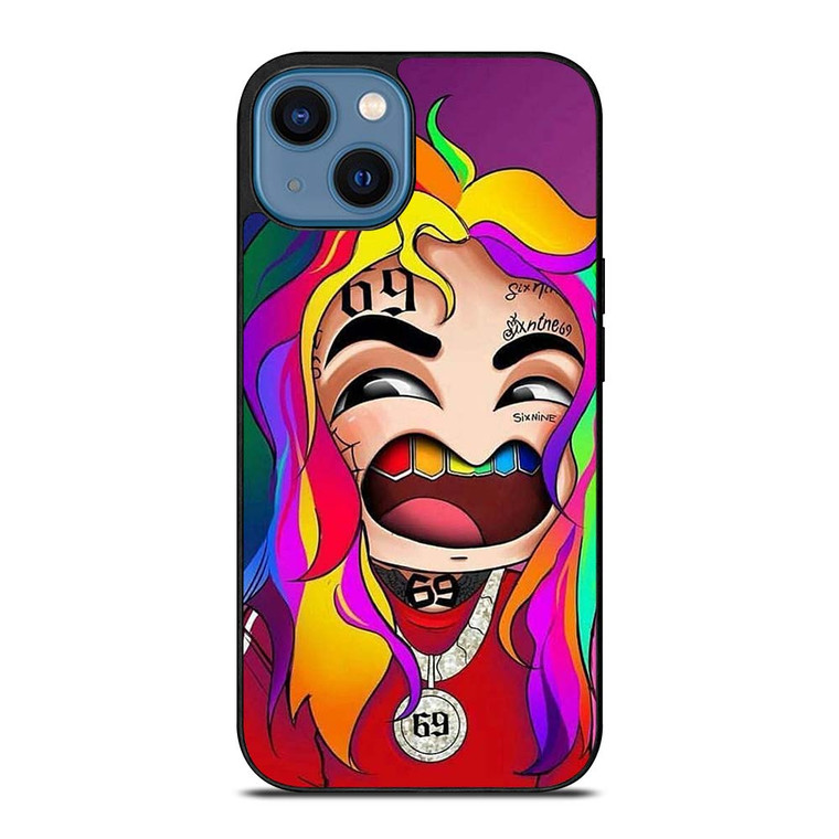 6IX9INE SIX NINE FACE CARTOON iPhone 14 Case Cover 6IX9INE SIX NINE FACE CARTOON iPhone 14 Case Cover
