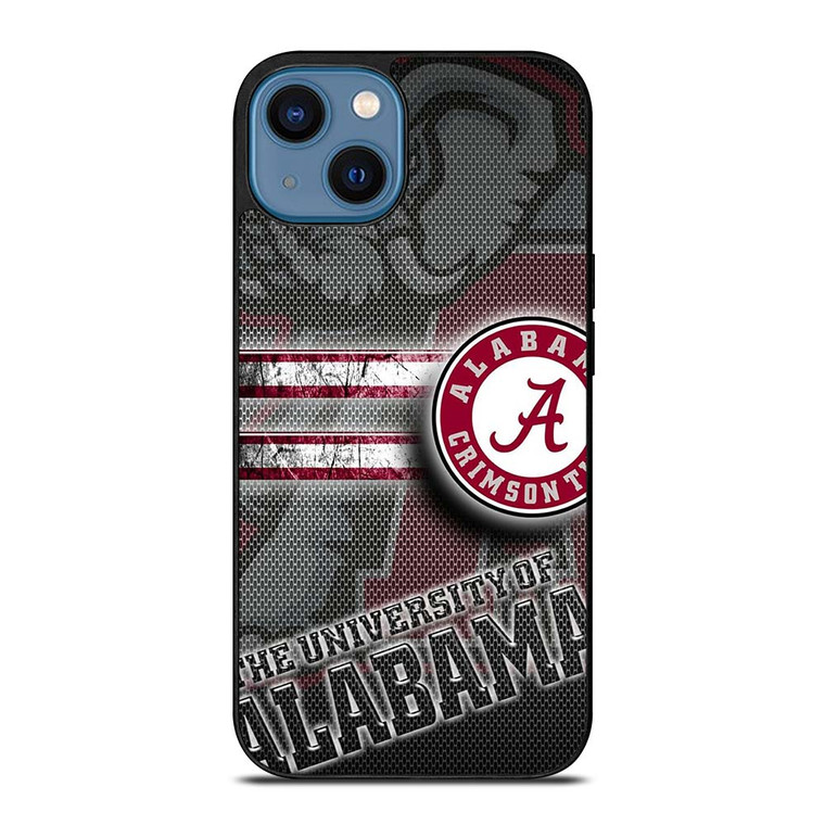 ALABAMA CRIMSON TIDE CARBON iPhone 14 Case Cover