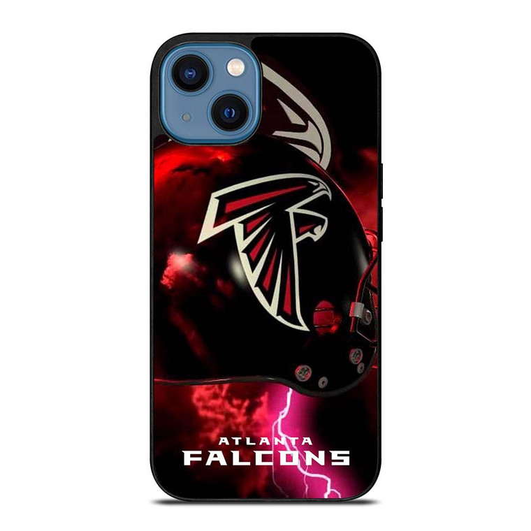 ATALANTA FALCONS LIGHTNING HELMET iPhone 14 Case Cover
