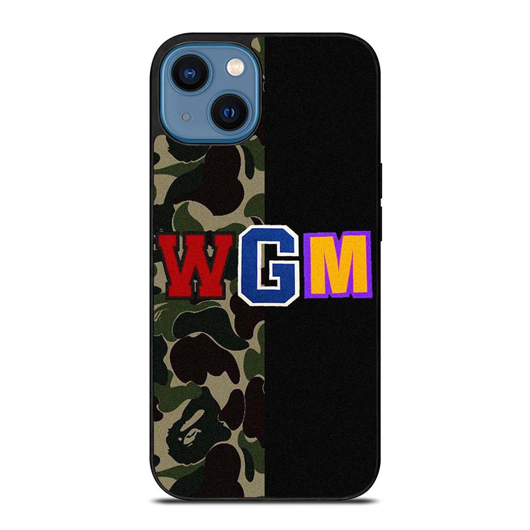 BAPE WGM CAMO iPhone 14 Case Cover BAPE WGM CAMO iPhone 14 Case Cover