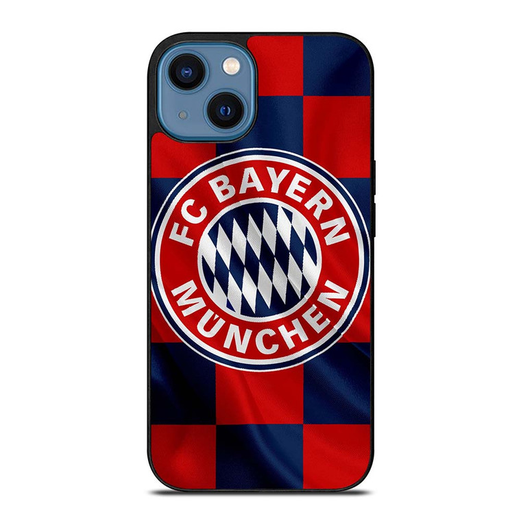 BAYERN MUNCHEN FC FLAG LOGO iPhone 14 Case Cover