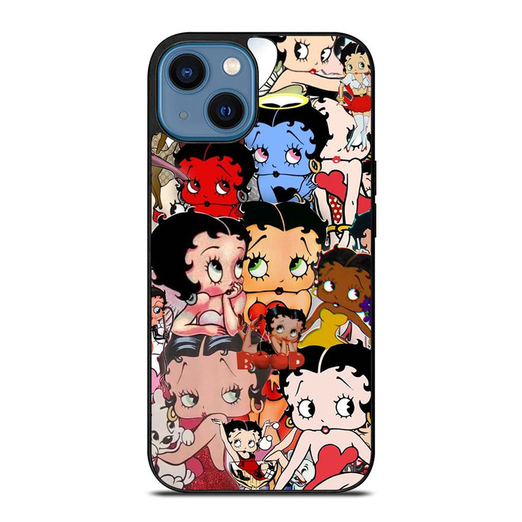BETTY BOOP COLLAGE FACE iPhone 14 Case Cover