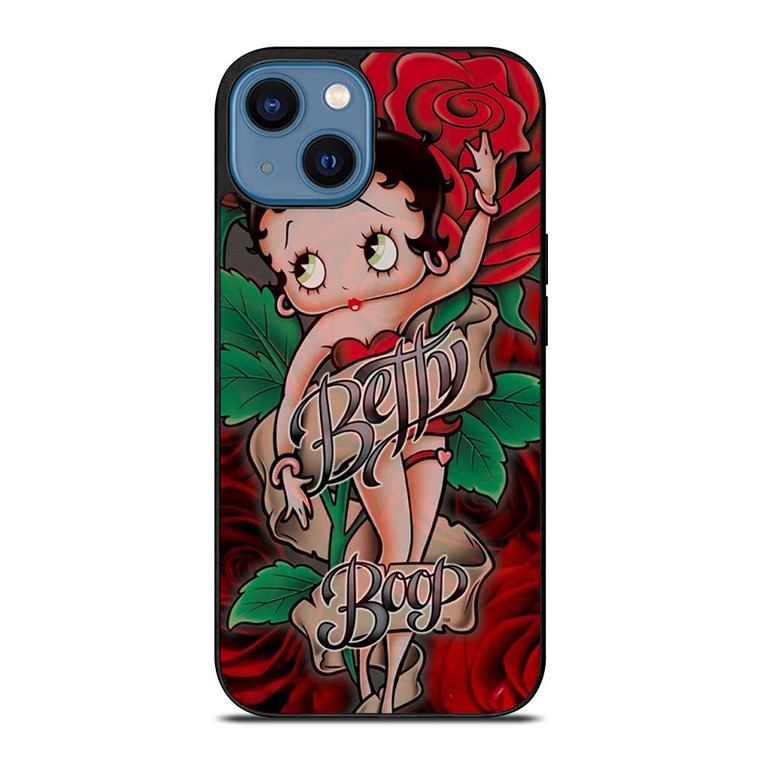 BETTY BOOP ROSE iPhone 14 Case Cover