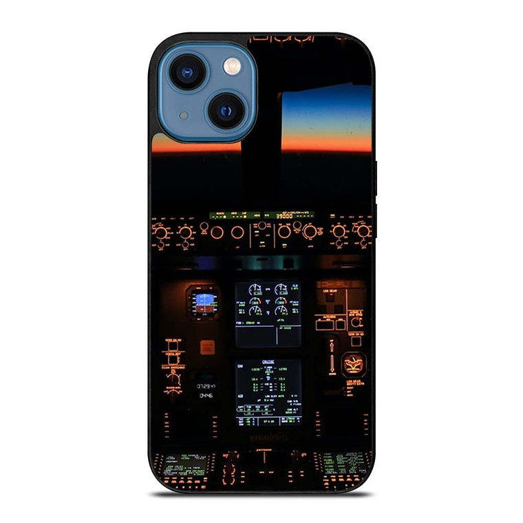 BOEING PLANE COCKPIT iPhone 14 Case Cover