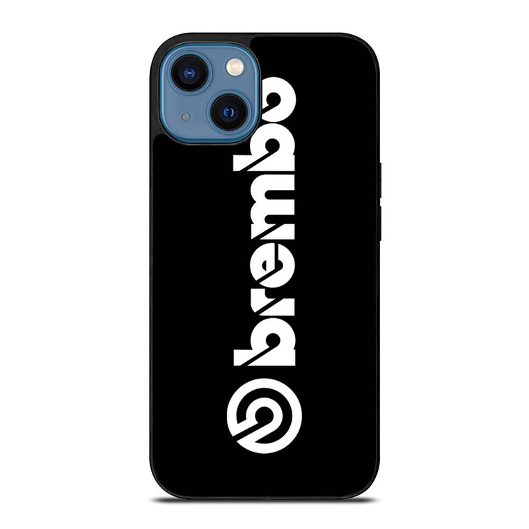 BREMBO DISC BRAKE BLACK LOGO iPhone 14 Case Cover