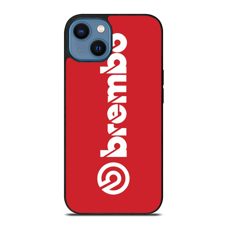 BREMBO DISC BRAKE RED LOGO iPhone 14 Case Cover