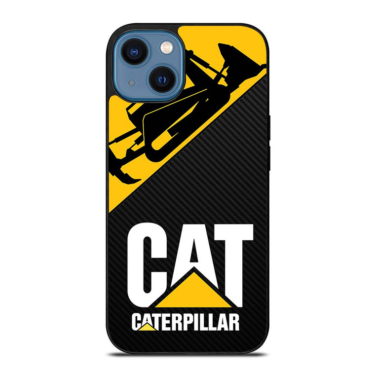 CATERPILLAR CAT BULLDOZER CARBON iPhone 14 Case Cover