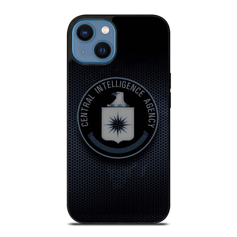 CIA CENTRAL INTELLIGENCE AGENCY METAL LOGO iPhone 14 Case Cover
