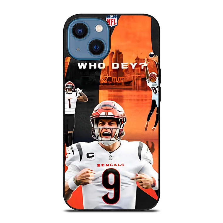 CINCINNATI BENGALS NFL JOE BURROW iPhone 14 Case Cover