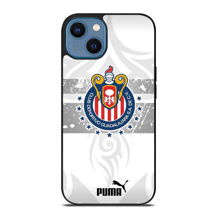 CLUB DEPORTIVO GUADALAJARA PUMA WHITE iPhone 14 Case Cover