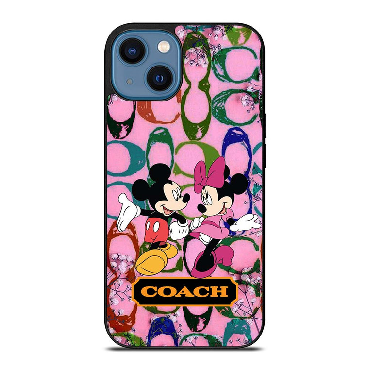 COACH MICKEY MINNIE MOUSE iPhone 14 Case Cover