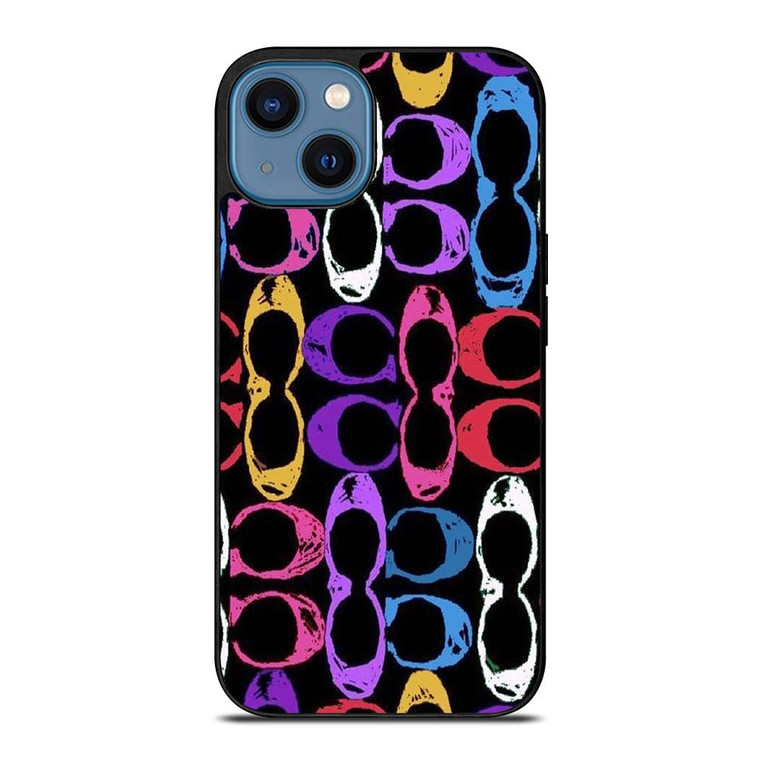 COACH NEW YORK ART LOGO iPhone 14 Case Cover