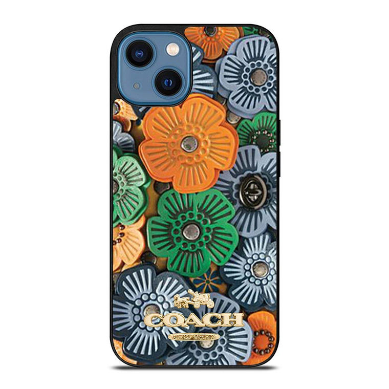 COACH NEW YORK TEA ROSE iPhone 14 Case Cover