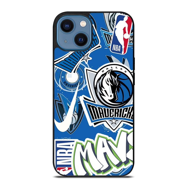 DALLAS MAVERICKS NBA STICKER BOMB iPhone 14 Case Cover