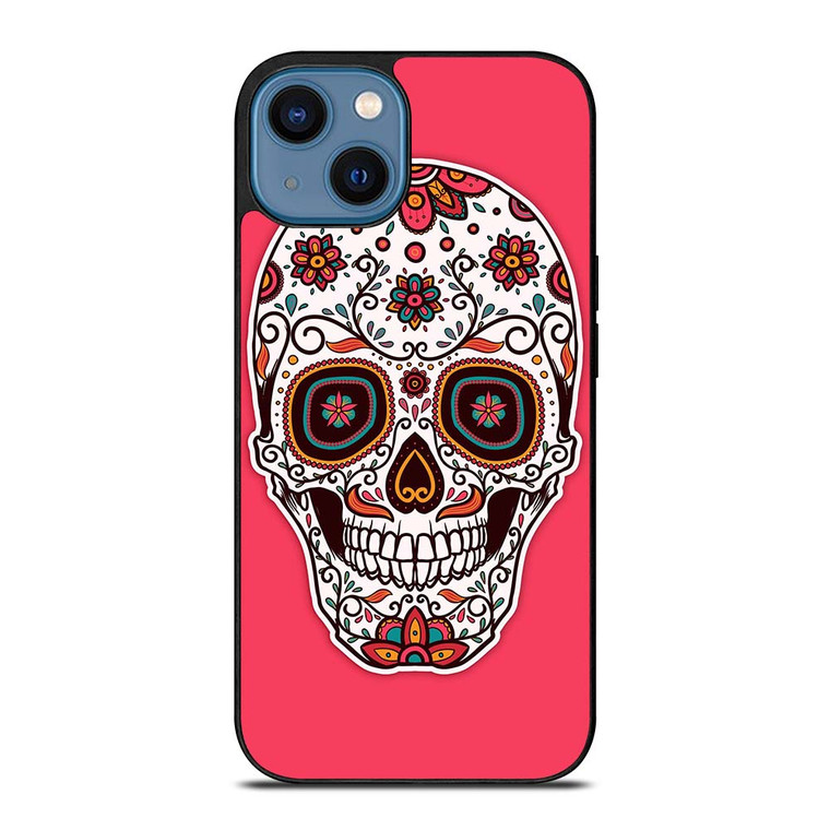 DAY OF THE DEAD PINK iPhone 14 Case Cover