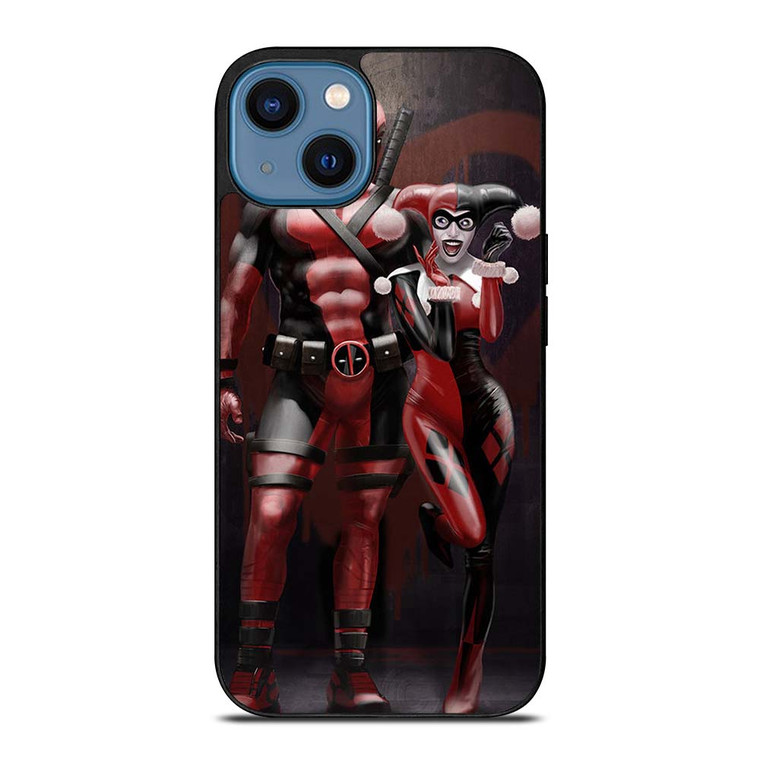 DEADPOOL HARLEY QUINN ANTI HERO iPhone 14 Case Cover