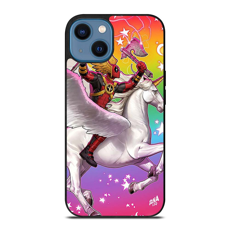 DEADPOOL UNICORN COLOR FULL iPhone 14 Case Cover