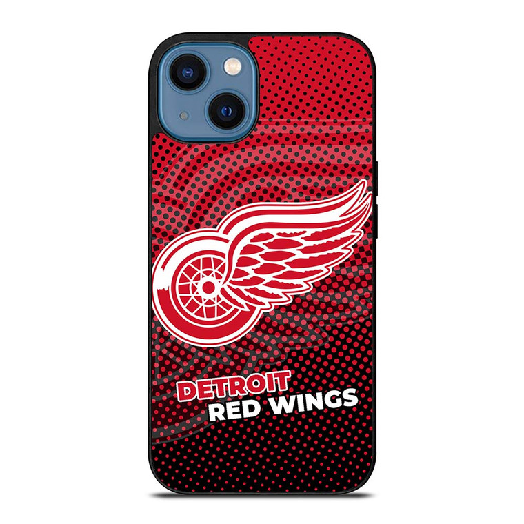 DETROIT RED WINGS HALFTONE EFFECT iPhone 14 Case Cover
