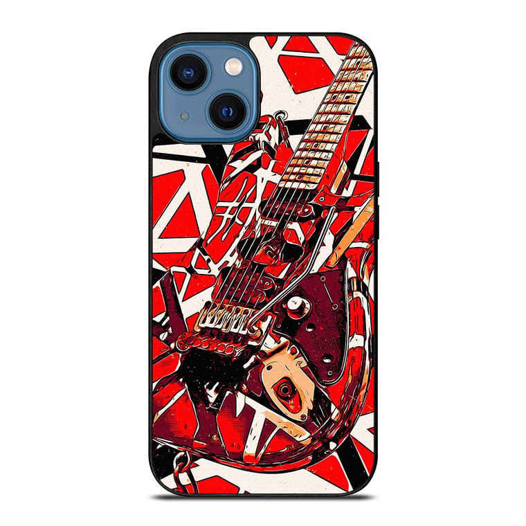 EDDIE VAN HALEN GUITAR ART iPhone 14 Case Cover