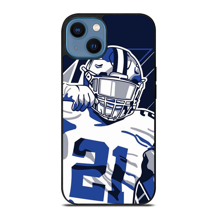 EZEKIEL ELLIOTT DALLAS COWBOY FOOTBALL iPhone 14 Case Cover