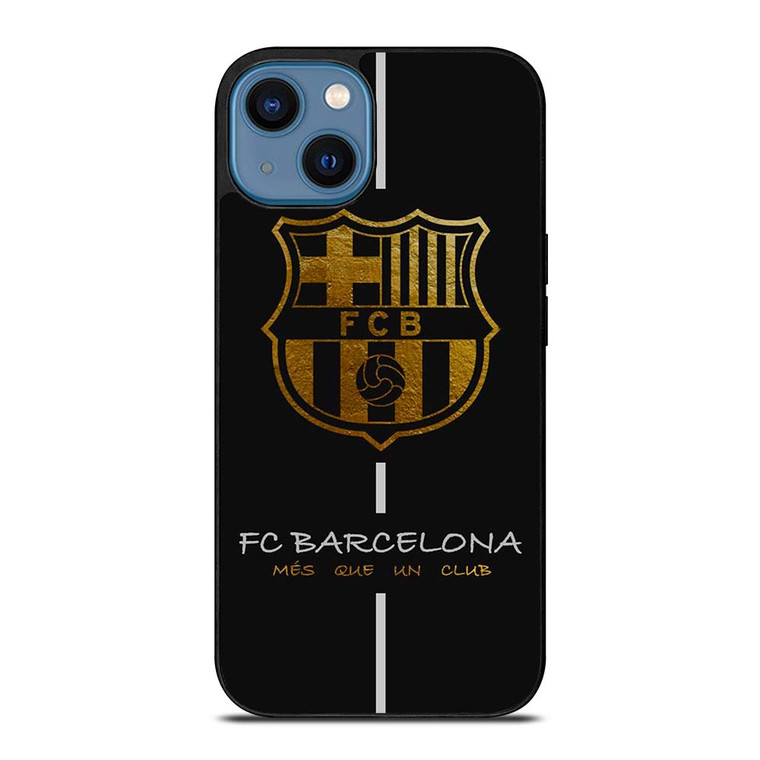 FC BARCELONA MES QUE UN CLUB GOLD iPhone 14 Case Cover