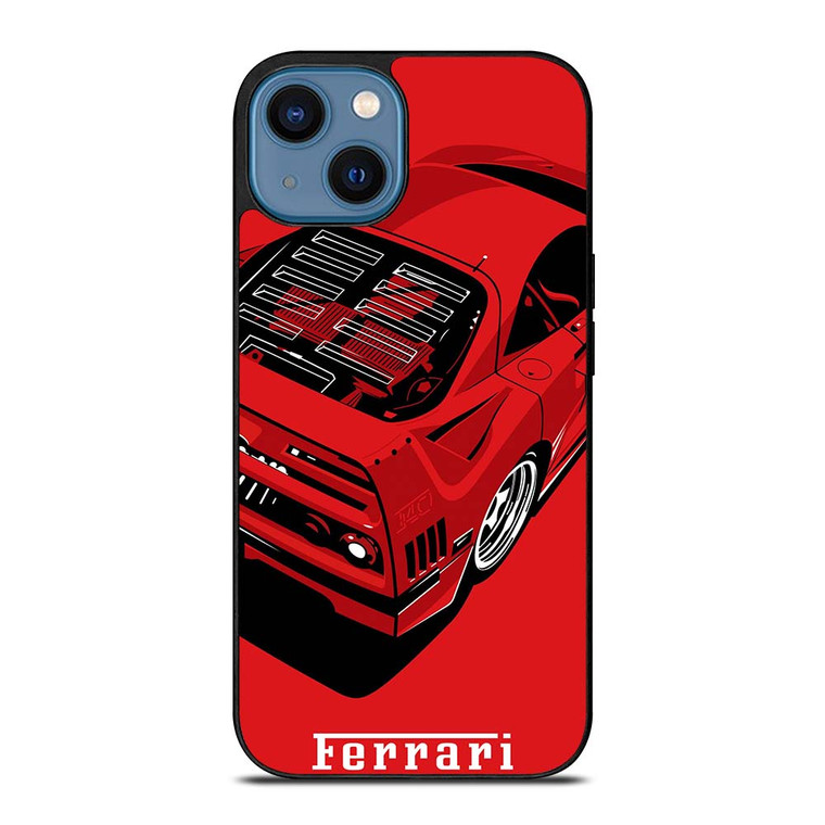 FERRARI F40 ILLUSTRATION iPhone 14 Case Cover