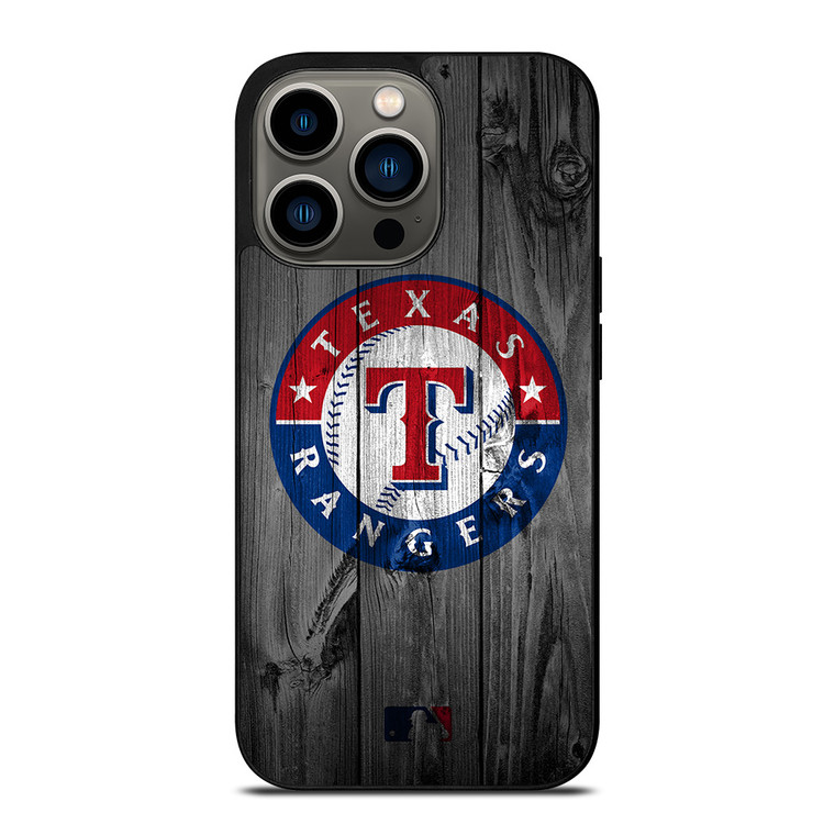 TEXAS RANGERS BASEBALL MLB WOOD LOGO iPhone 13 Pro Case Cover