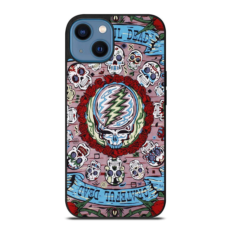 GRATEFUL DEAD SKULL LOGO iPhone 14 Case Cover
