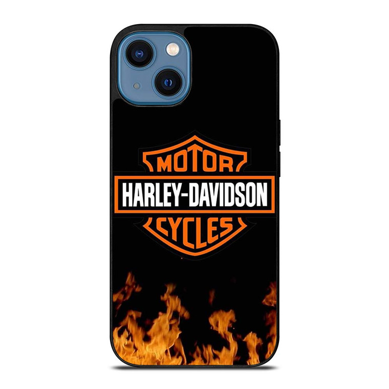 HARLEY DAVIDSON FIRE LOGO iPhone 14 Case Cover