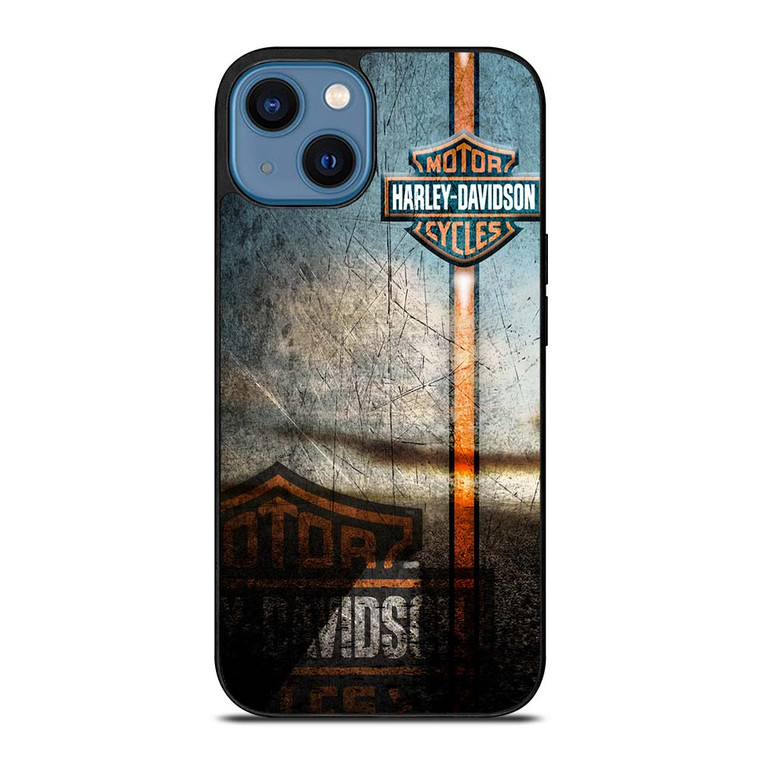 HARLEY DAVIDSON GRUNGE LOGO iPhone 14 Case Cover