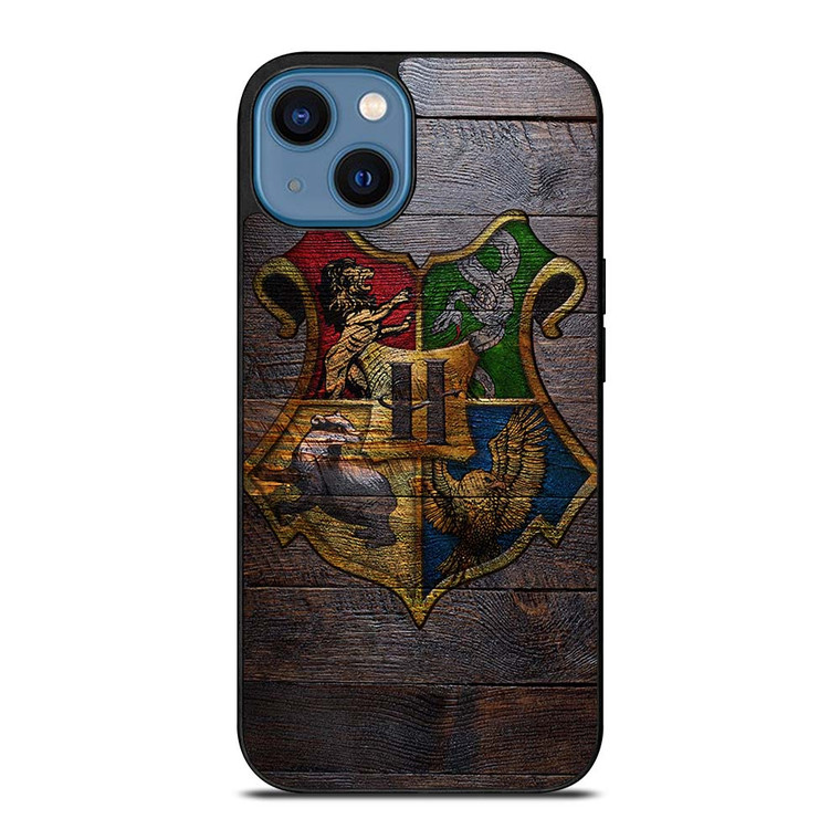 HOGWARTS HARRY POTTER WOODEN LOGO iPhone 14 Case Cover