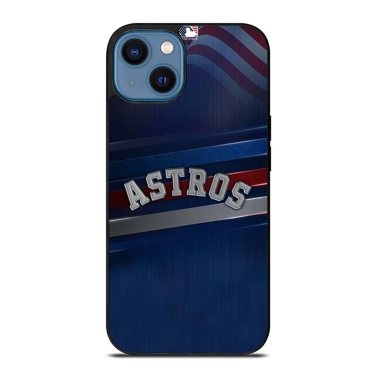 HOUSTON ASTROS AMERICAN FLAG iPhone 14 Case Cover