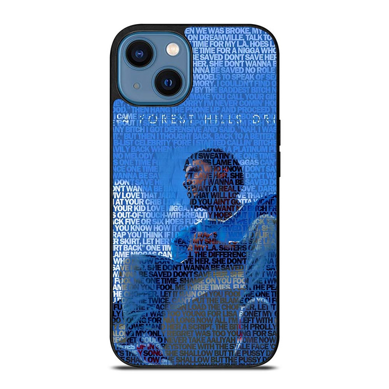 J COLE BORN SINNER QUOTE iPhone 14 Case Cover