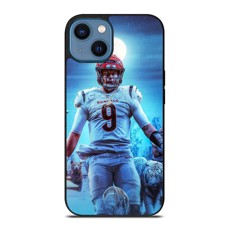 JOE BURROW CINCINNATI BENGALS TIGER iPhone 14 Case Cover