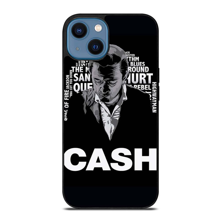 JOHNNY CASH MIDDLE CLIPART iPhone 14 Case Cover