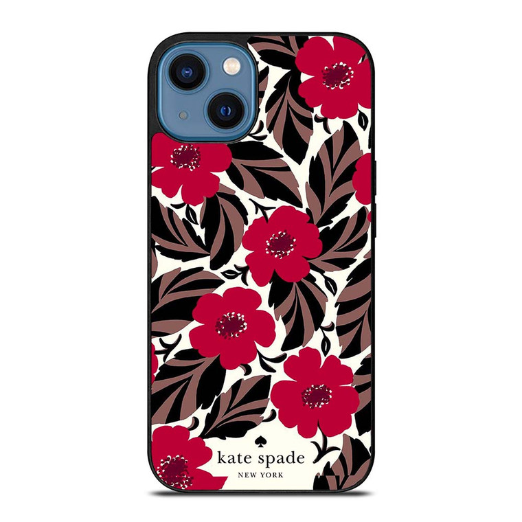 KATE SPADE FLOWER RED iPhone 14 Case Cover