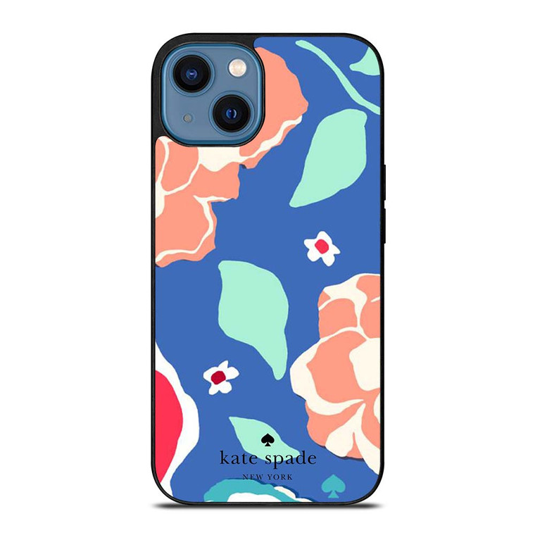 KATE SPADE NEW YORK BLUE FLORAL iPhone 14 Case Cover