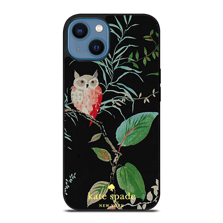 KATE SPADE OWLISH BLACK iPhone 14 Case Cover