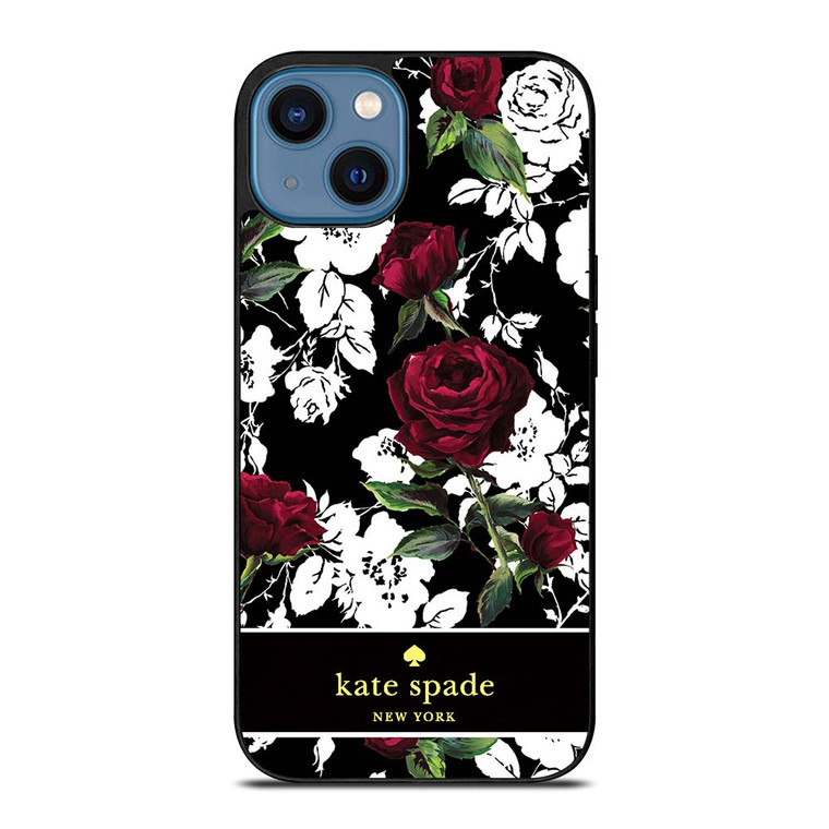 KATE SPADE ROSE RED WHITE iPhone 14 Case Cover