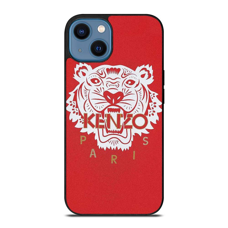 KENZO PARIS TIGER RED iPhone 14 Case Cover